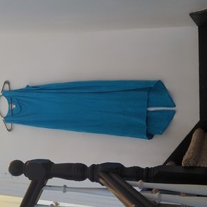 Long baby blue maxi dress